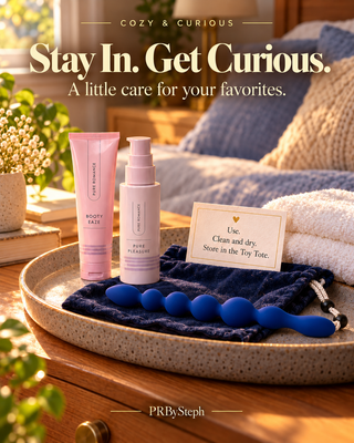 Cozy & Curious Bundle lifestyle image. See the description for the exact included products.